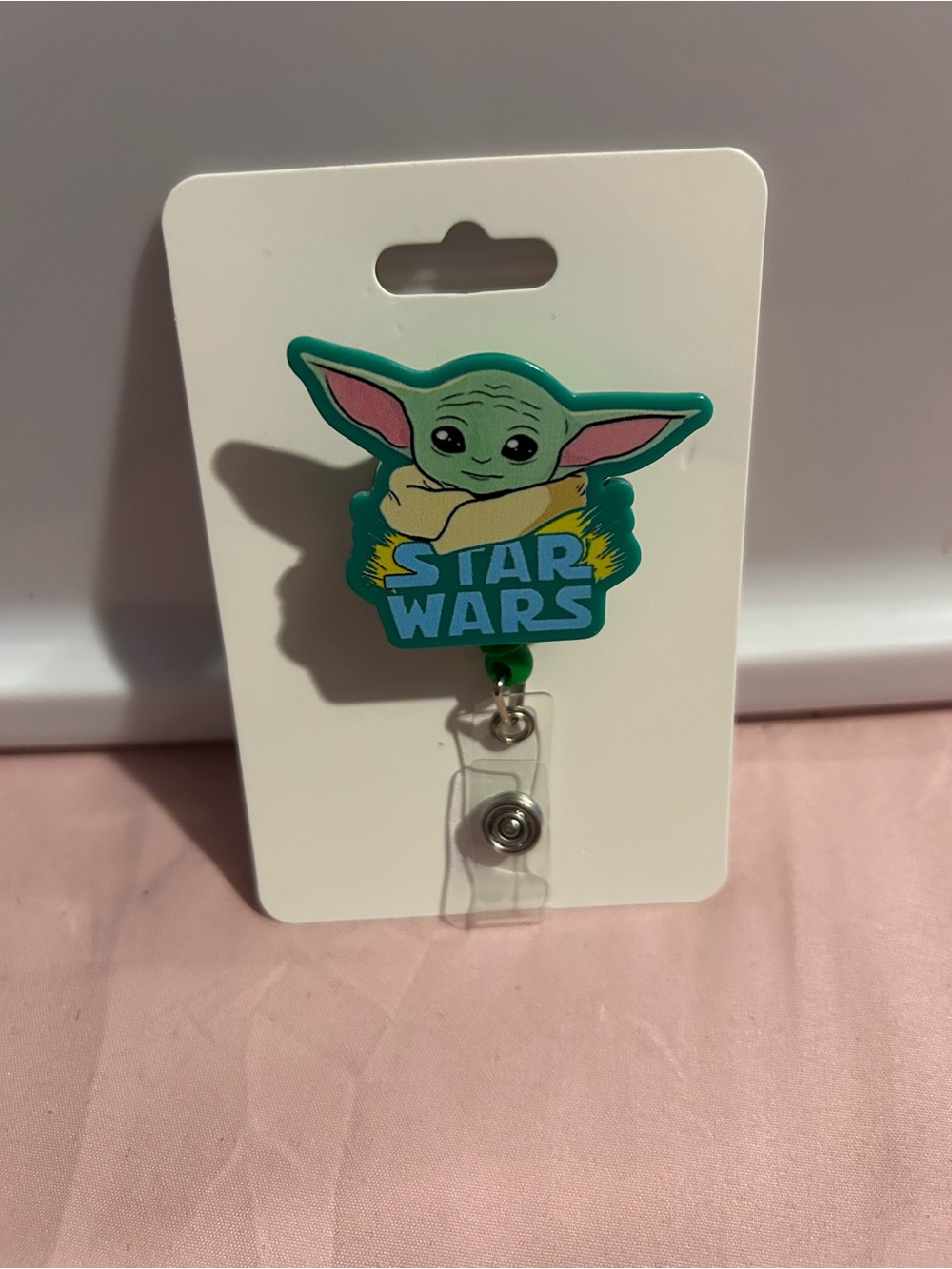 Baby yoda badge reel